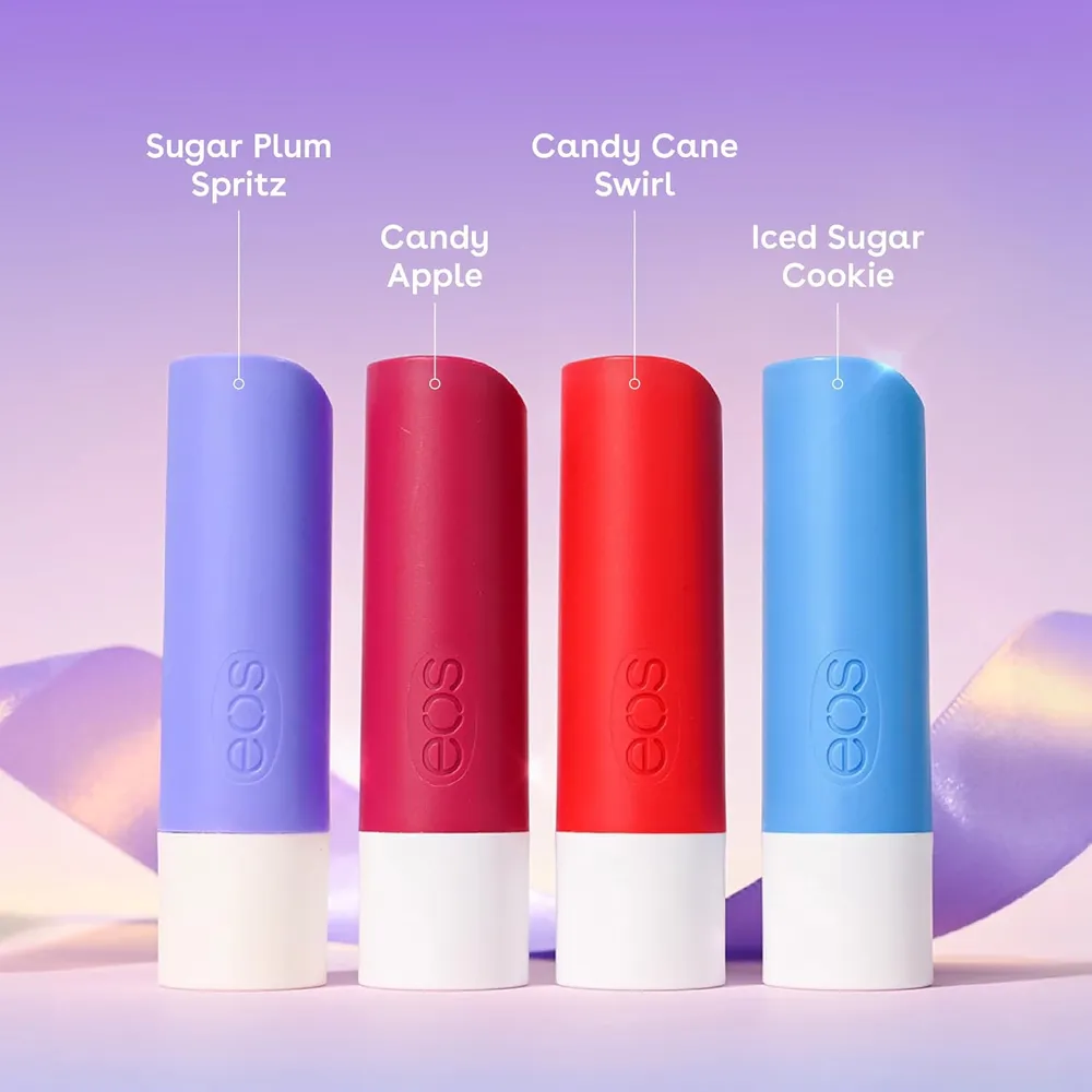 EOS Holiday set bálsamos labiales pack 4