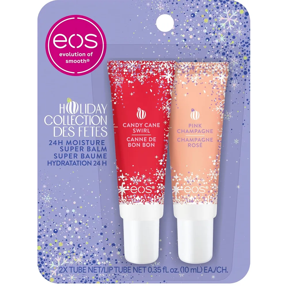 EOS Holiday Super Balm set labiales pack 2 | 0.35 oz / 10 ml