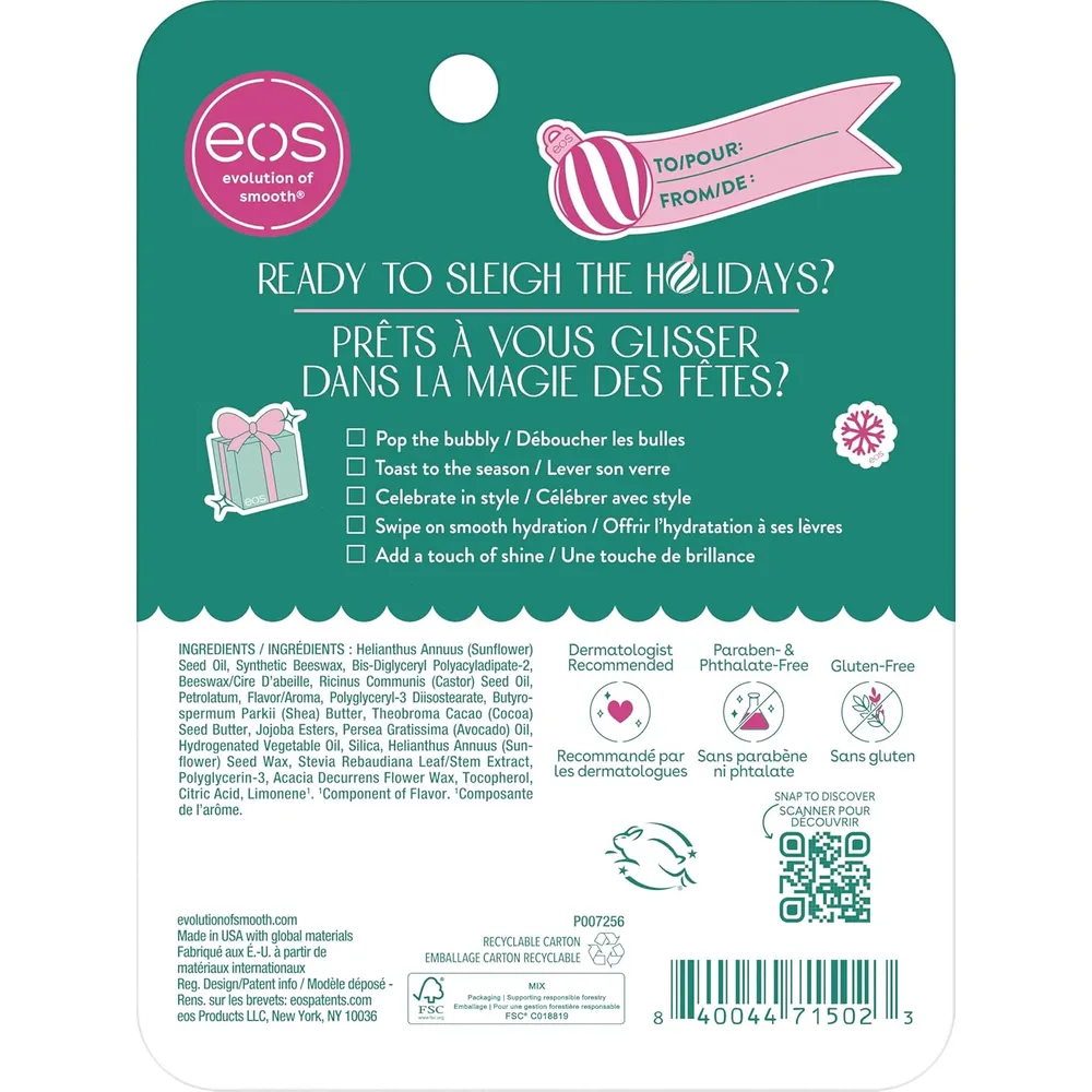 EOS Holiday Super Balm set labiales pack 2 | 0.35 oz / 10 ml