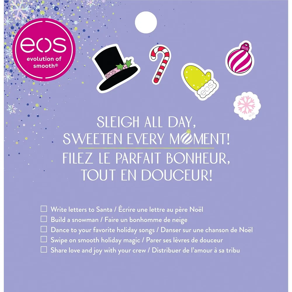 EOS Holiday esférico sbálsamos labiales pack 3 | 0.25 oz / 7.4 ml