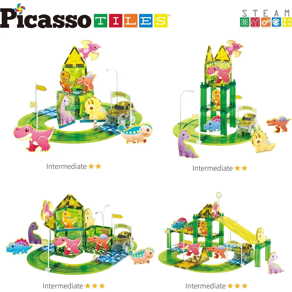 PISTA CARRERAS DINOSAURIOS PTR02 CON AUTOS PICASSOTILES
