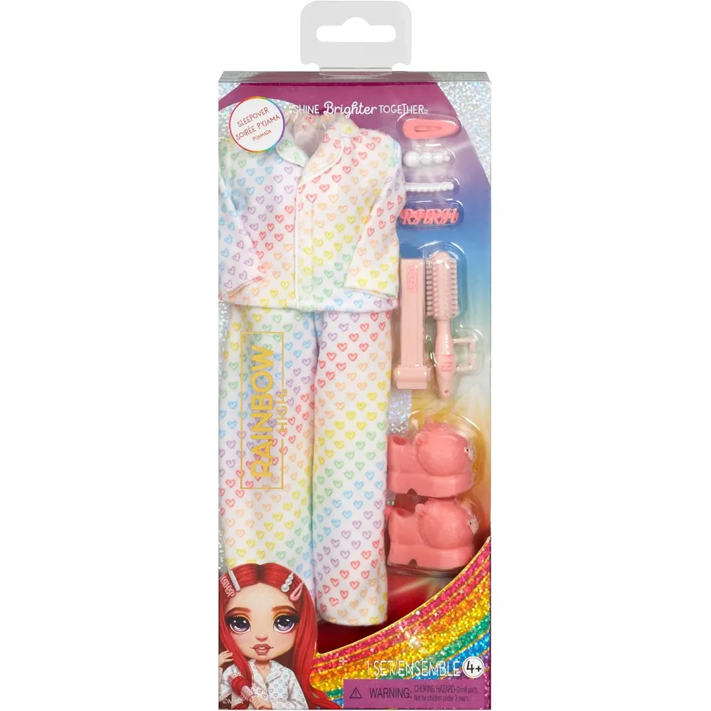 Rainbow High set pijamada con accesorios