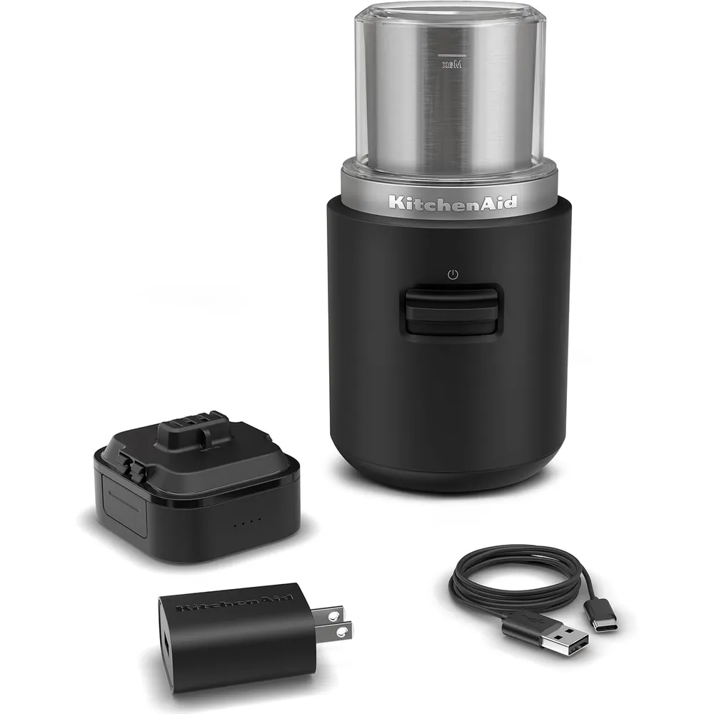 KITCHENAID KBGR111, AMOLADORA DE CUCHILLAS INALÁMBRICA GO | NEGRO MATE