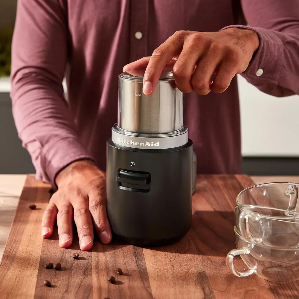 KITCHENAID KBGR111, AMOLADORA DE CUCHILLAS INALÁMBRICA GO | NEGRO MATE