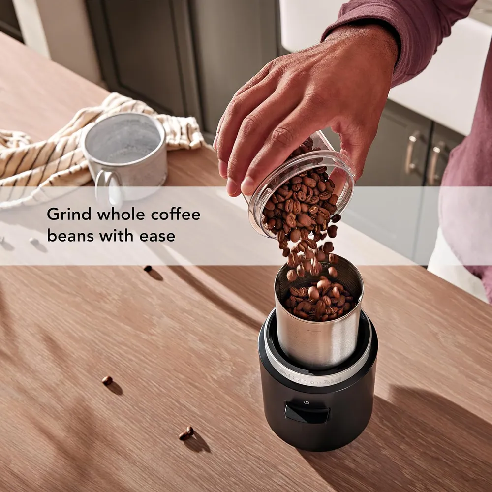 KITCHENAID KBGR100, AMOLADORA INALÁMBRICA GO | NEGRO MATE