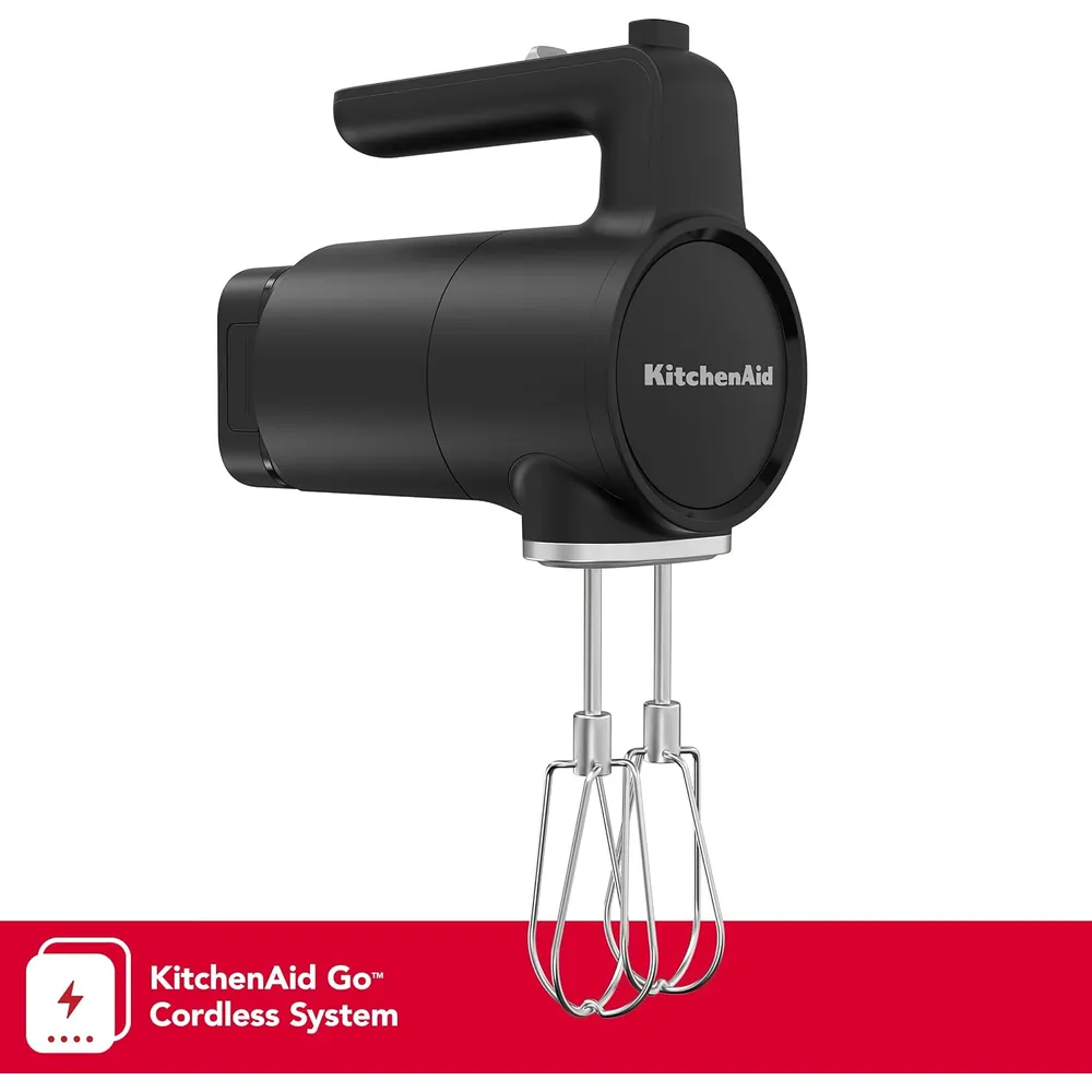 KITCHENAID KHMR762, BATIDORA DE MANO INALÁMBRICA GO | NEGRO MATE