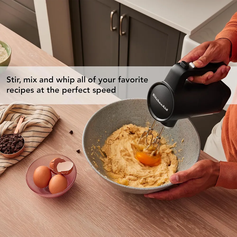 KITCHENAID KHMR762, BATIDORA DE MANO INALÁMBRICA GO | NEGRO MATE