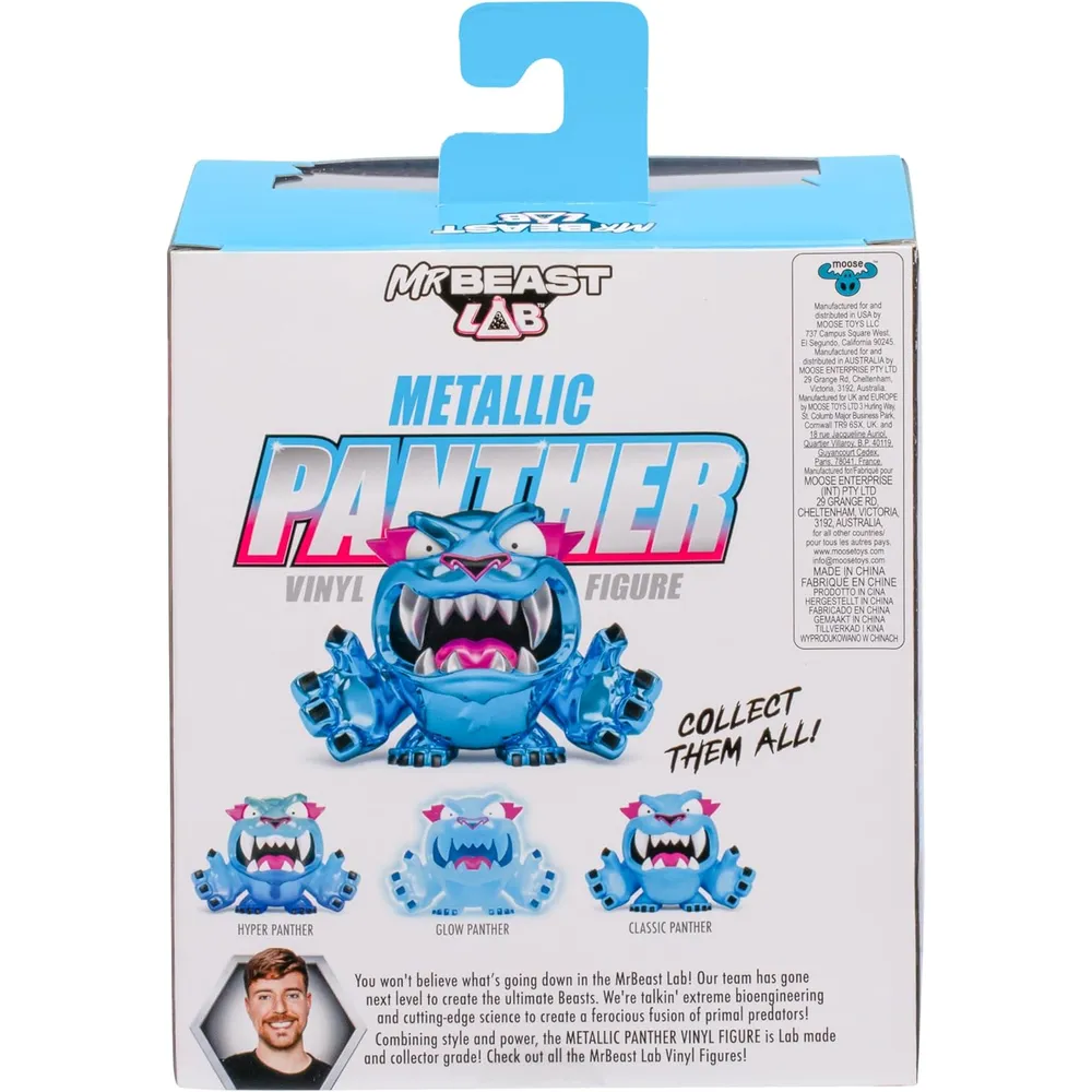 FIGURA MRBEAST LAB PANTERA METÁLICA 3.5" / 8.8 CM