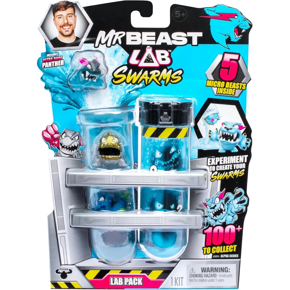 MrBeast Lab Swarms pack 5 personajes de 1" / 2.54 cm