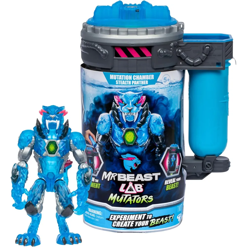 MrBeast Lab mutantes figura pantera sigilosa