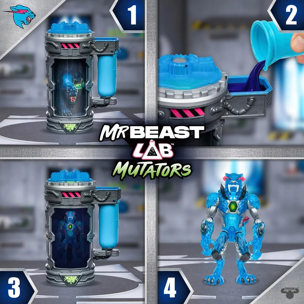 MrBeast Lab mutantes figura pantera sigilosa