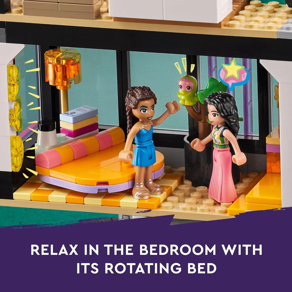 Lego Friends Mansión Moderna de Andrea, casa de muñecas con 11 personajes