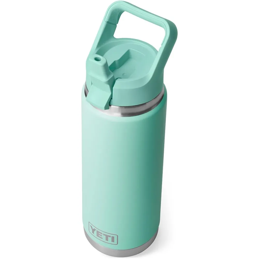 YETI Botella Rambler con Tapa de Cañita de 26 oz | Verde Agua