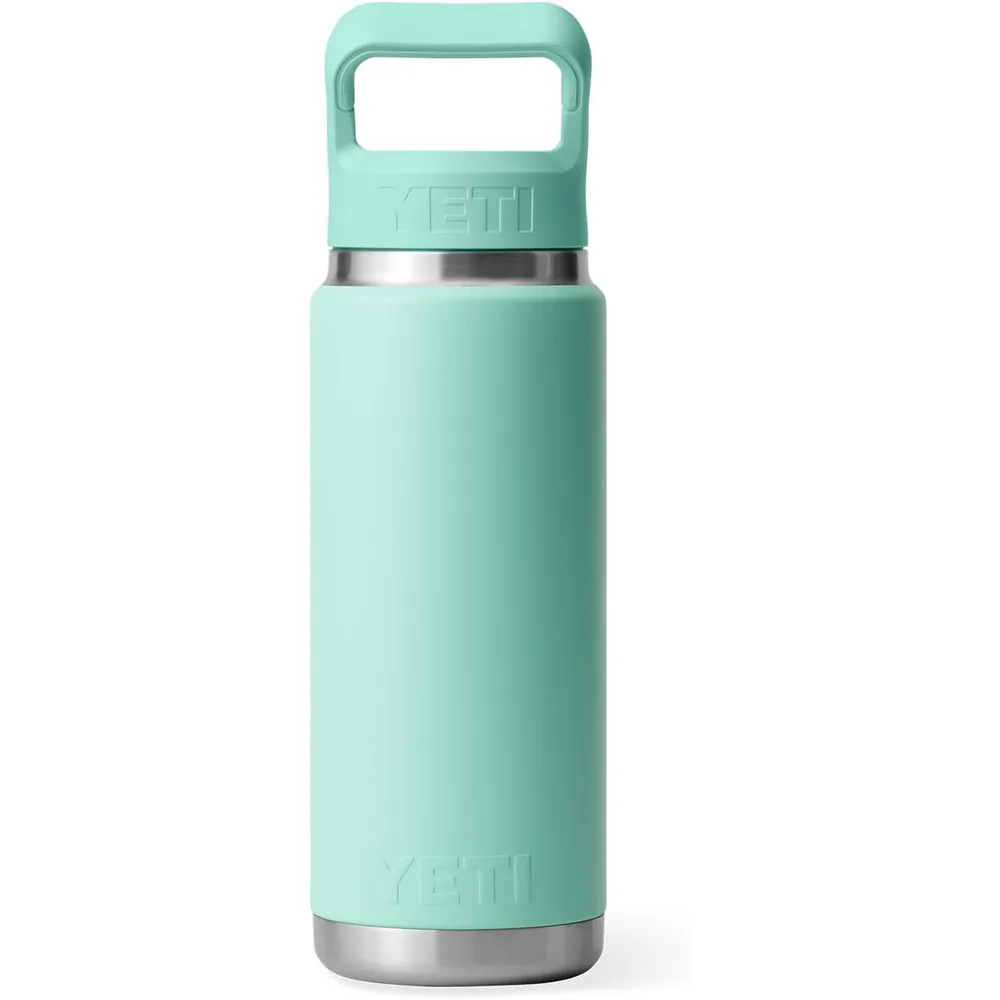 YETI Botella Rambler con Tapa de Cañita de 26 oz | Verde Agua