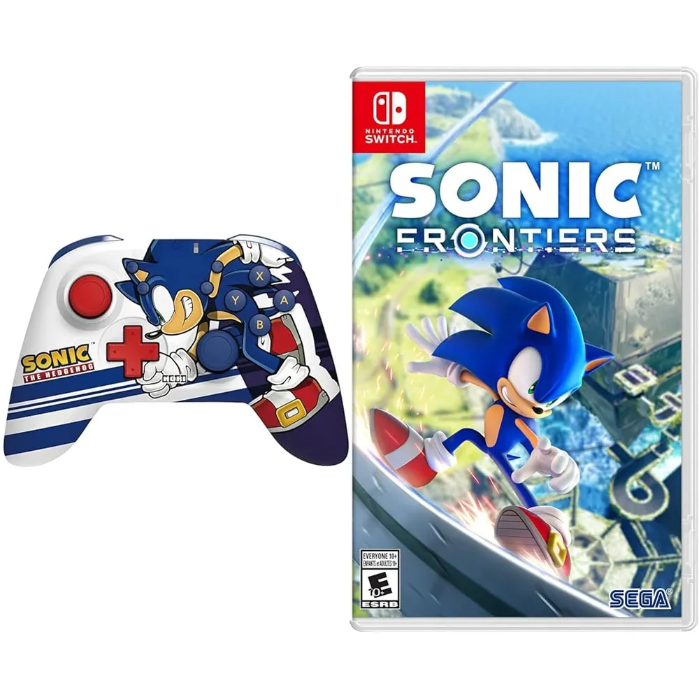 Mando + Sonic Frontiers HoriPad Wireless Pro Sonic - Licenciado por Nintendo