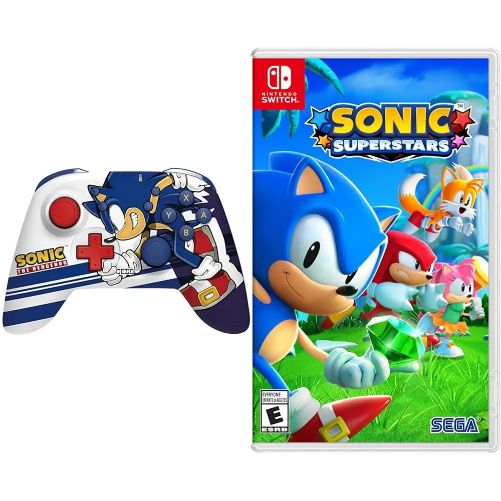 Mando + Sonic Superstars HoriPad Wireless Pro Sonic - Licenciado por Nintendo