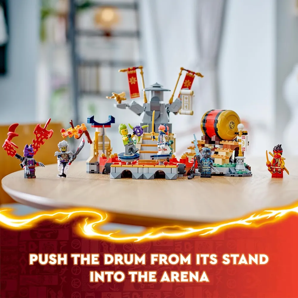 Lego Ninjago Arena de batalla del torneo, set de acción con 6 minifiguras