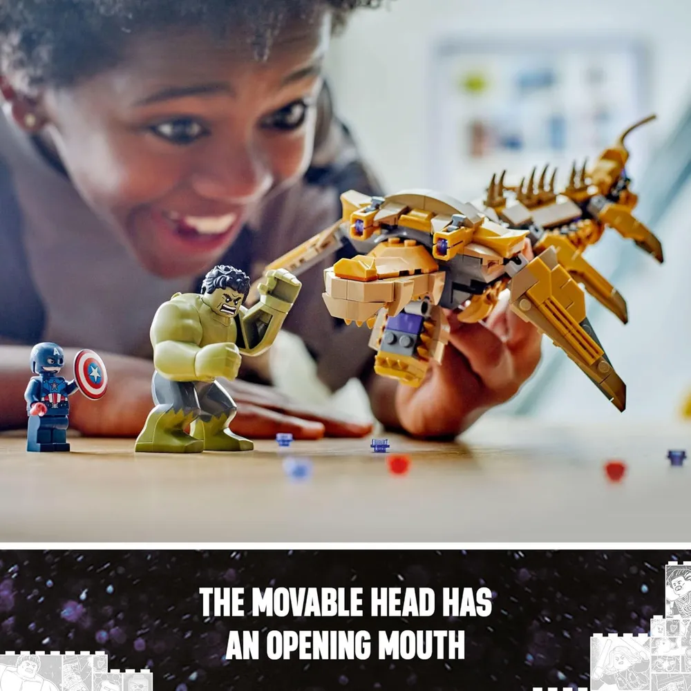 Lego Marvel Los Vengadores contra Leviatán, set de construcción con Hulk y minifiguras