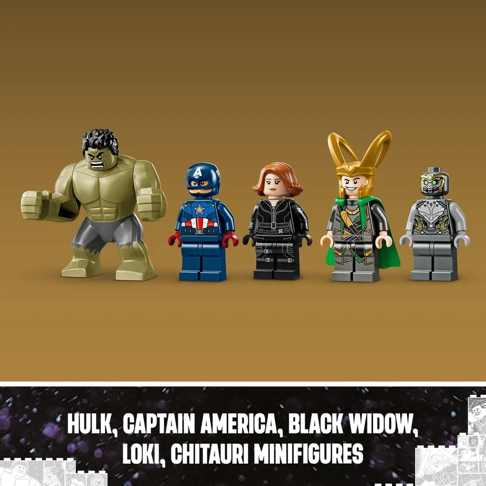 Lego Marvel Los Vengadores contra Leviatán, set de construcción con Hulk y minifiguras