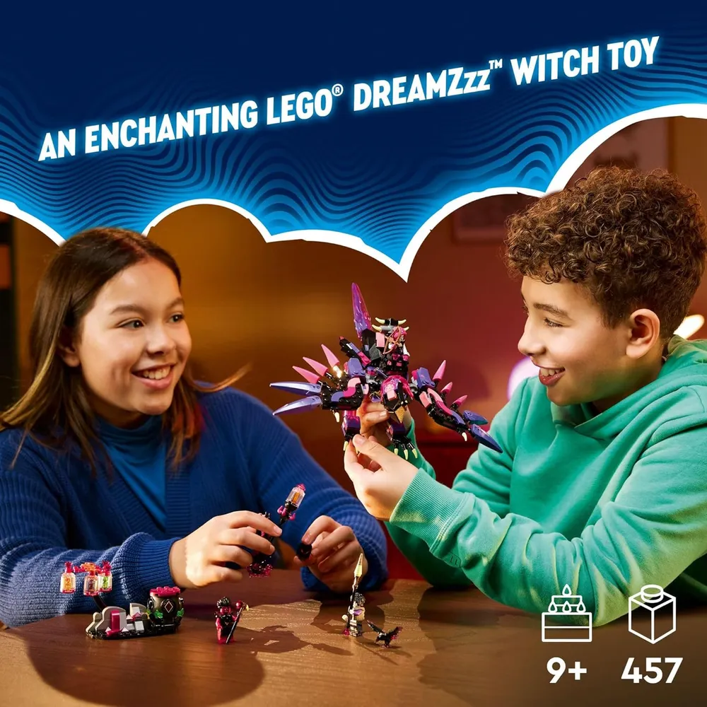 Lego Dreamzzz Criaturas de la pesadilla de la bruja de Nunca Jamás, set con minifiguras