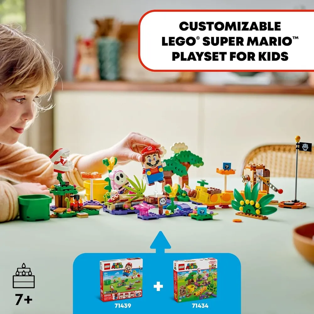 LEGO SUPER MARIO SODA JUNGLE MAKER CON SHY GUY Y WIGGLER