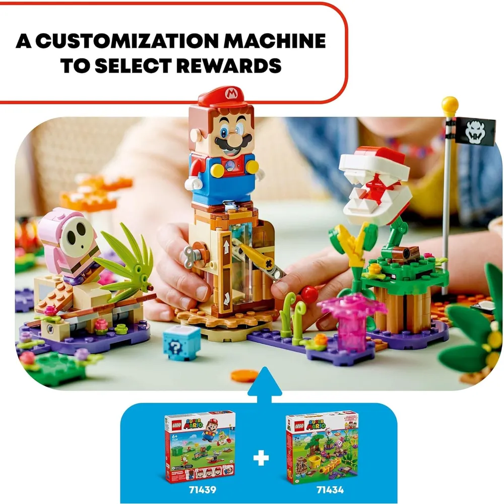 LEGO SUPER MARIO SODA JUNGLE MAKER CON SHY GUY Y WIGGLER