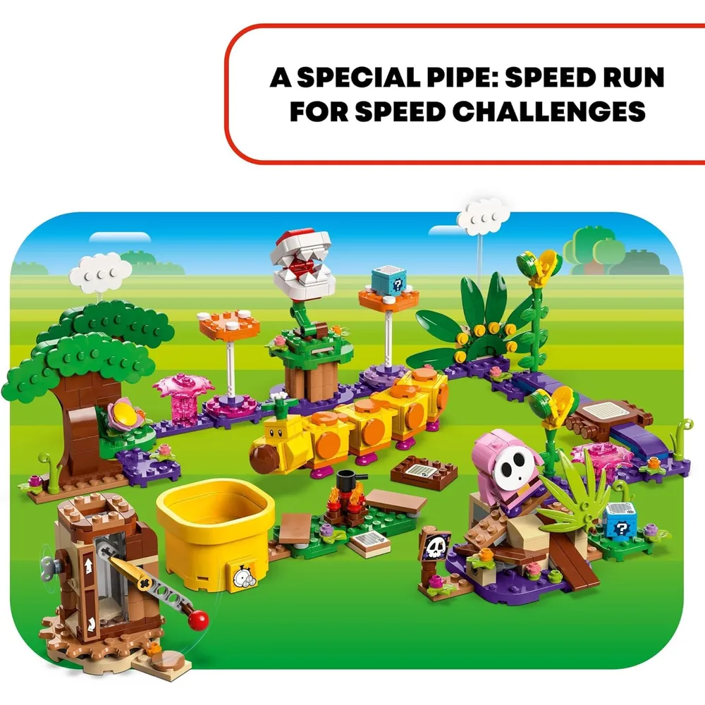 LEGO SUPER MARIO SODA JUNGLE MAKER CON SHY GUY Y WIGGLER