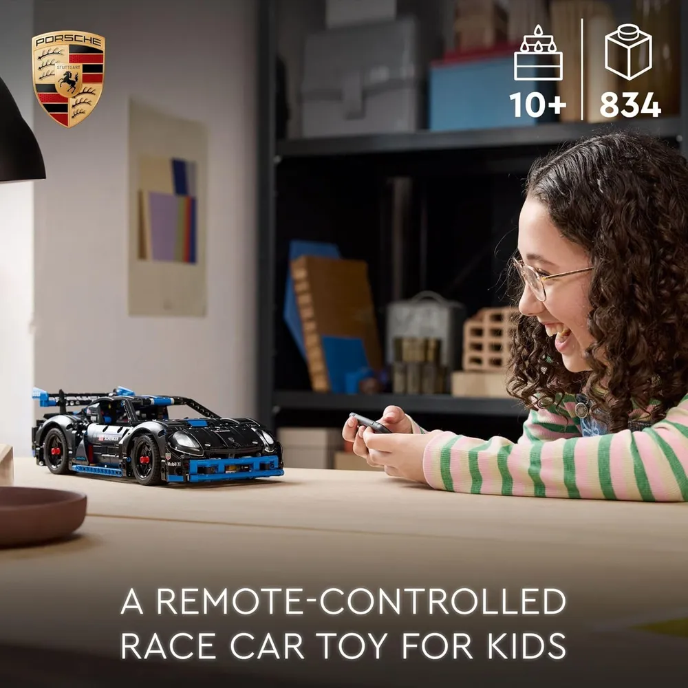 Lego Technic Porsche GT4 E-Performance, coche de carreras teledirigido de lujo