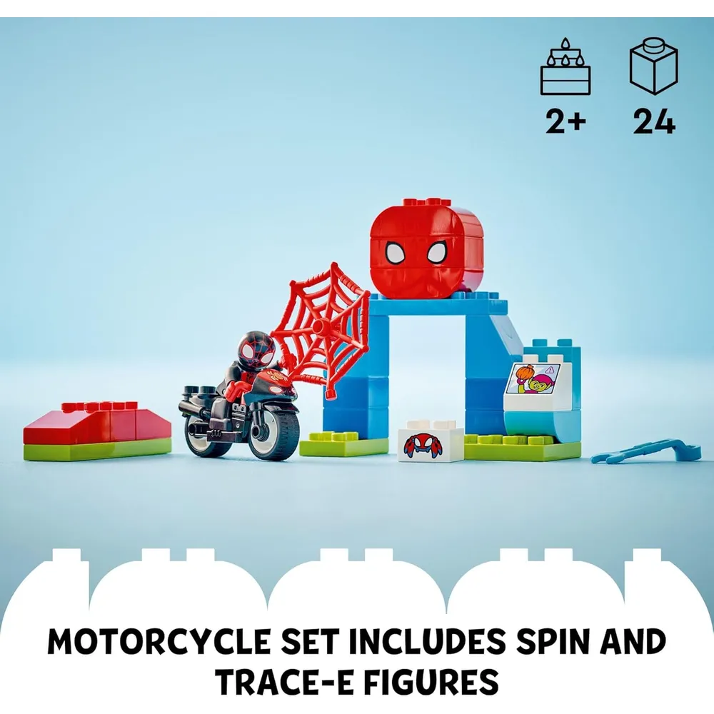 Lego Duplo Marvel Spin, motocicleta de fantasía para construir y jugar