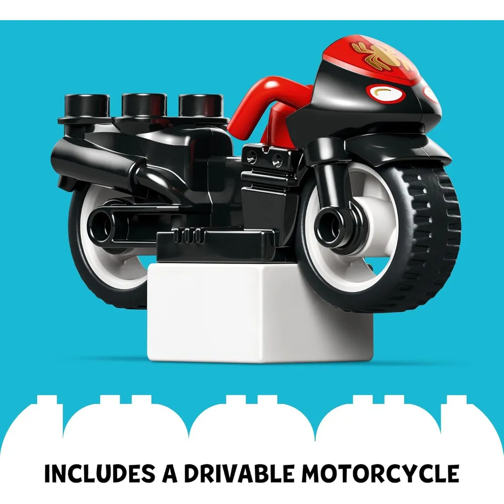 Lego Duplo Marvel Spin, motocicleta de fantasía para construir y jugar