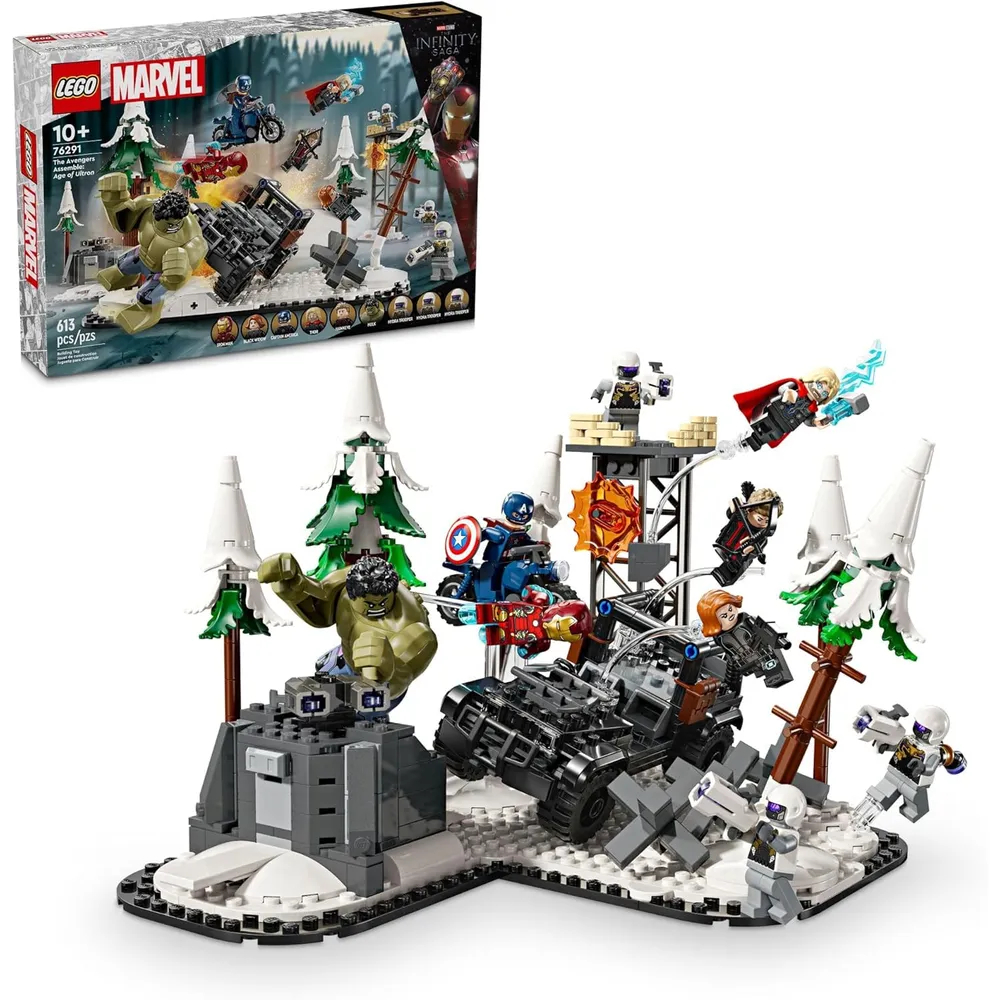 Lego Marvel Los Vengadores La era de Ultrón, set de superhéroes con 6 figuras
