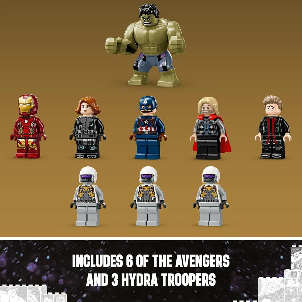 Lego Marvel Los Vengadores La era de Ultrón, set de superhéroes con 6 figuras