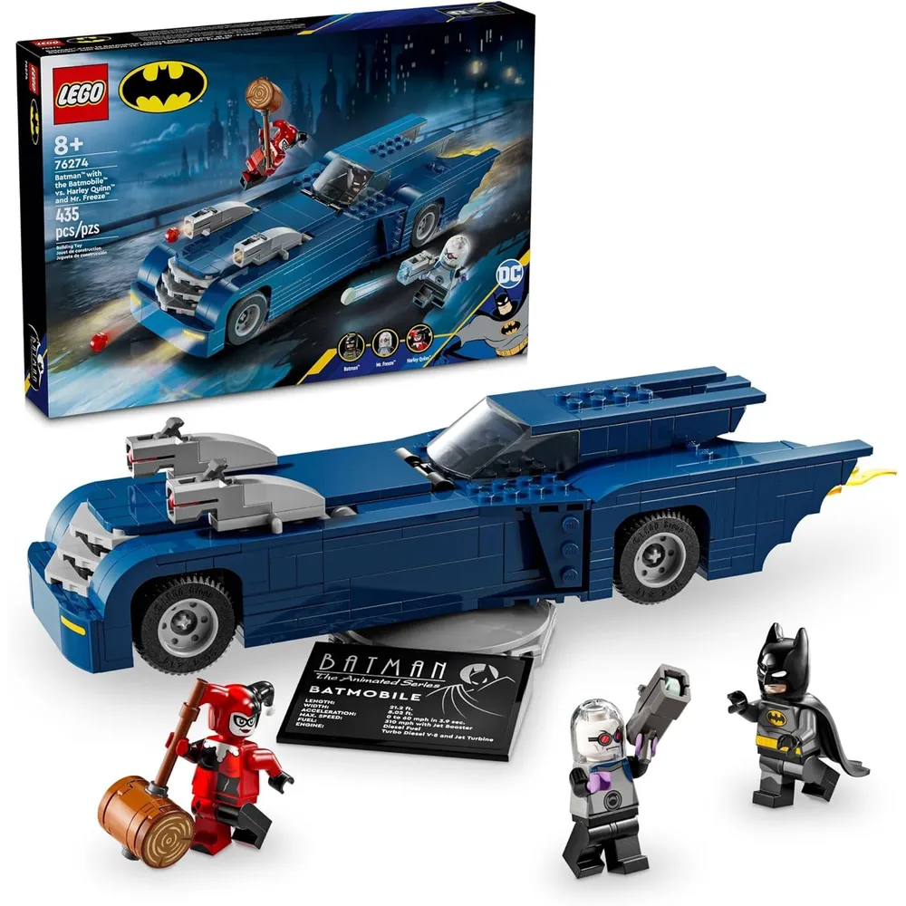 LEGO DC BATMAN BATMÓVIL CONTRA HARLEY QUINN Y MR. FREEZE