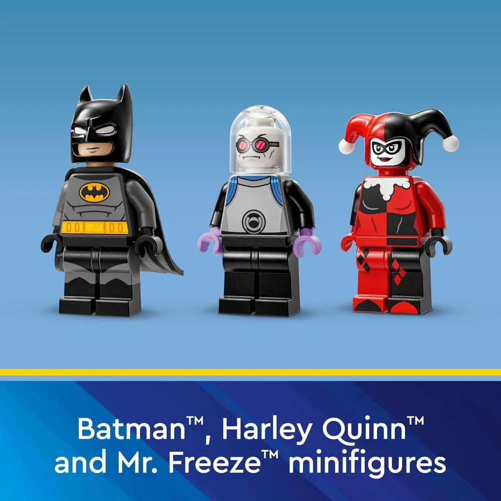 LEGO DC BATMAN BATMÓVIL CONTRA HARLEY QUINN Y MR. FREEZE