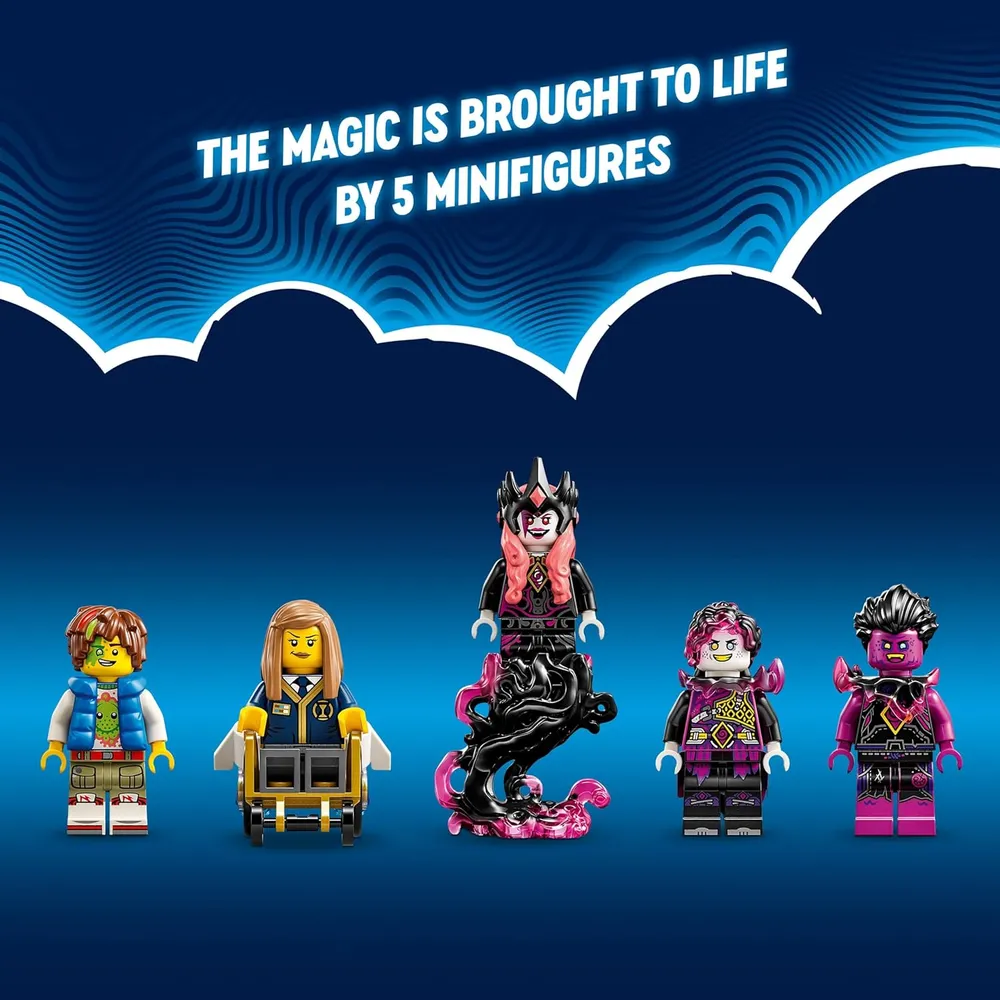 Lego Dreamzzz El Cuervo de Medianoche de la Bruja de Nunca Jamás, set con minifiguras