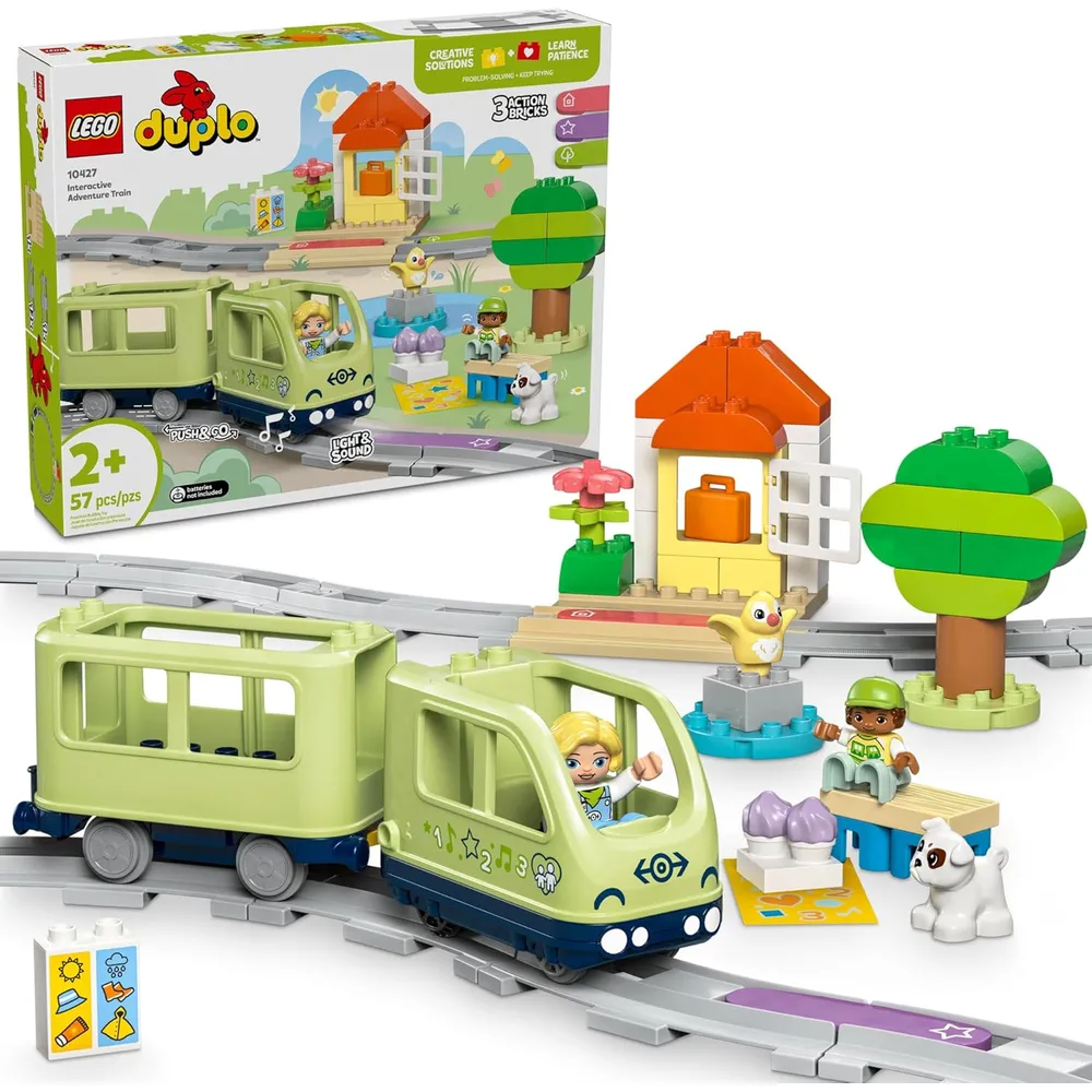 Lego Duplo Town Tren interactivo de aventuras con luces y sonidos, set educativo
