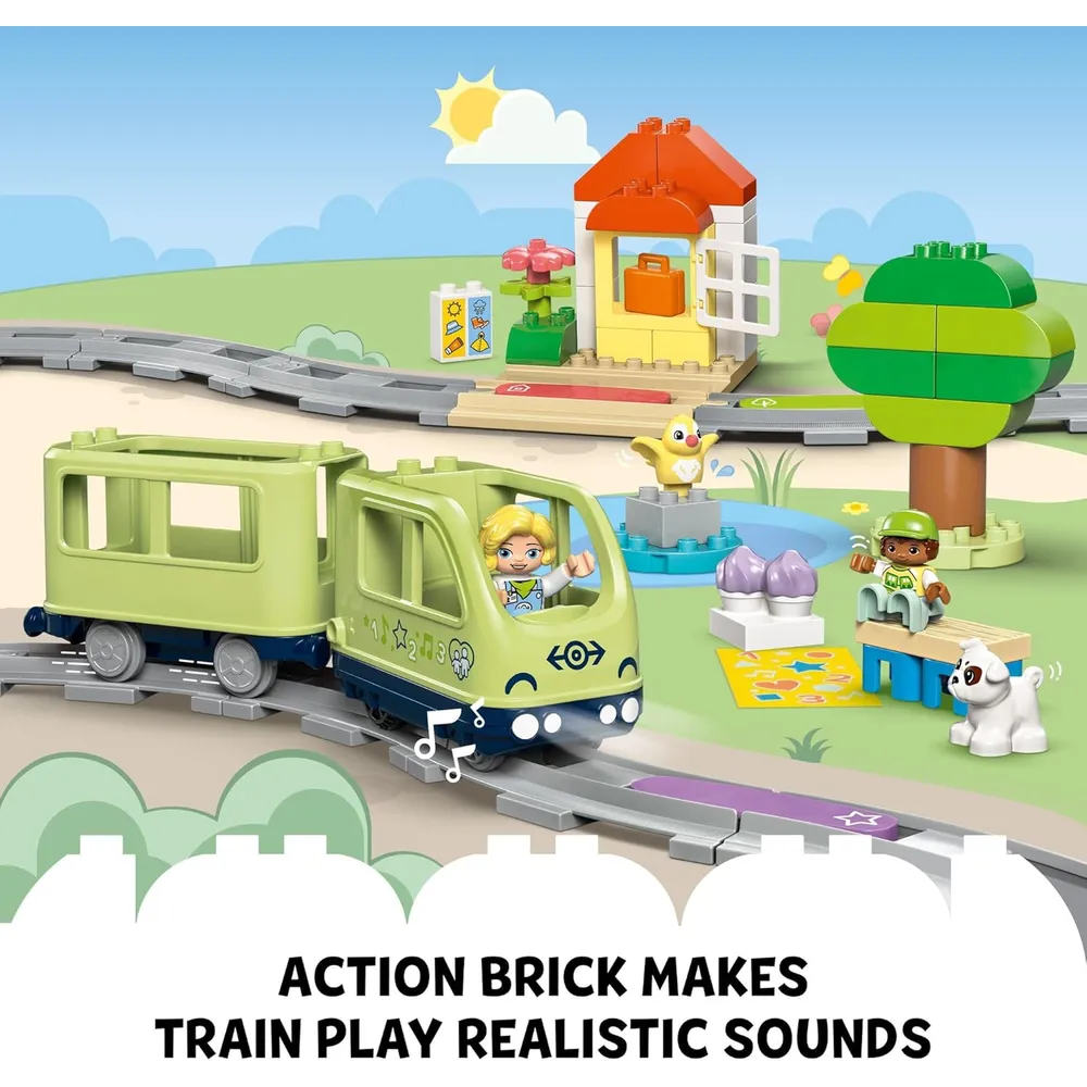 Lego Duplo Town Tren interactivo de aventuras con luces y sonidos, set educativo
