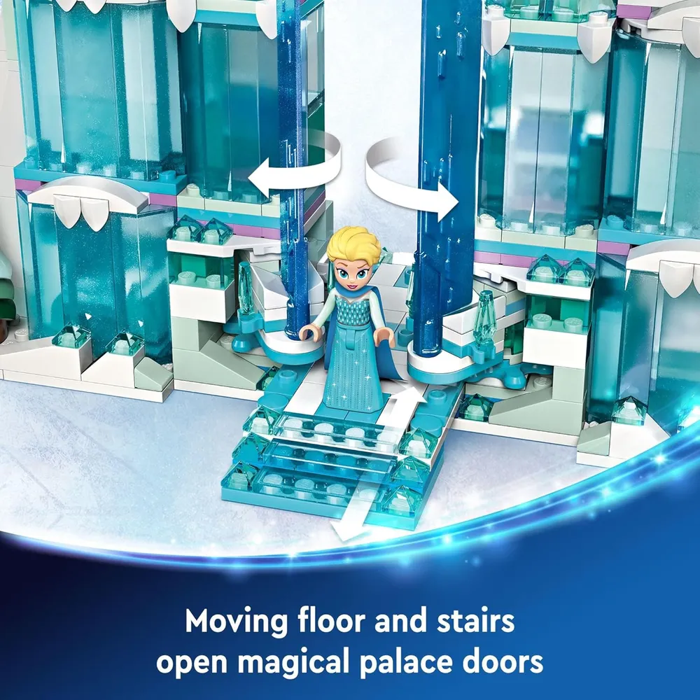 Lego Disney Frozen Palacio de Hielo de Elsa, castillo de princesa con minifiguras