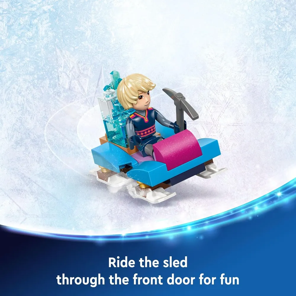 Lego Disney Frozen Palacio de Hielo de Elsa, castillo de princesa con minifiguras
