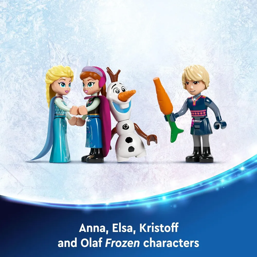 Lego Disney Frozen Palacio de Hielo de Elsa, castillo de princesa con minifiguras