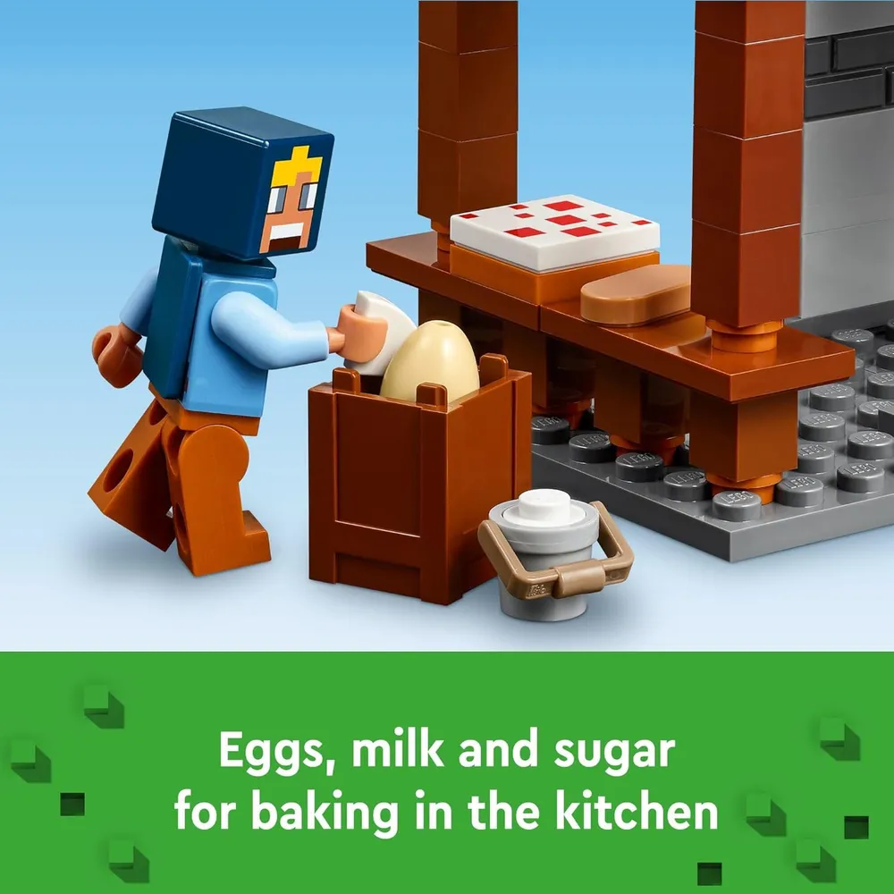 LEGO MINECRAFT GRANJA DE MOLINOS DE VIENTO CON 3 MINIFIGURAS