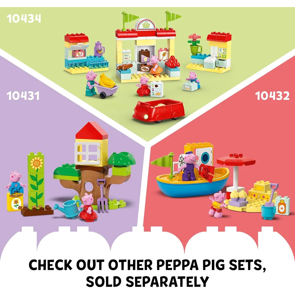 LEGO DUPLO CASA DE CUMPLEAÑOS DE PEPPA PIG CON 3 FIGURAS