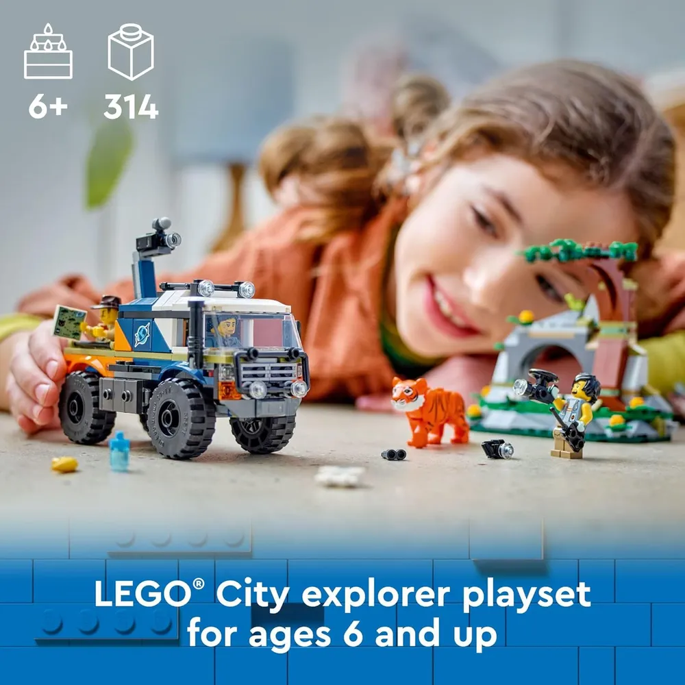 b0cv2dxv6n_1_webp.webp Lego City Camión todoterreno explorador de la jungla con 3 minifiguras y tigre