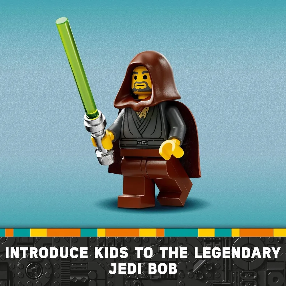 Lego Star Wars Jedi Bob's Starfighter con minifigura de Jedi Bob