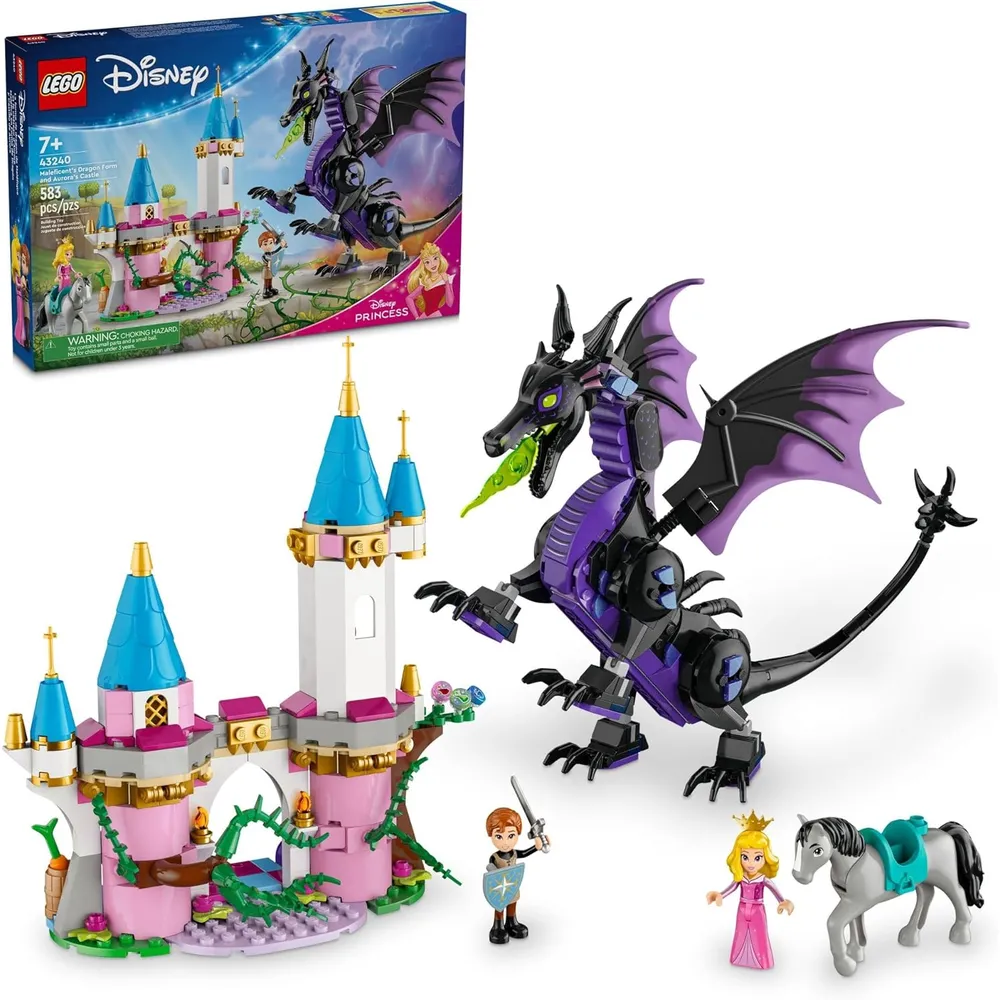 LEGO DISNEY PRINCESS MALÉFICA CON CASTILLO Y FIGURA DE AURORA