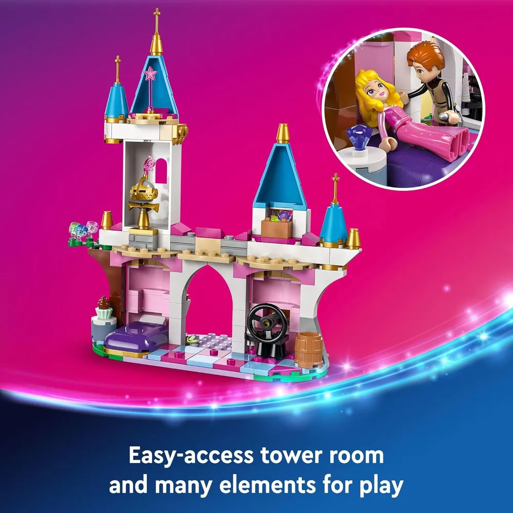 LEGO DISNEY PRINCESS MALÉFICA CON CASTILLO Y FIGURA DE AURORA