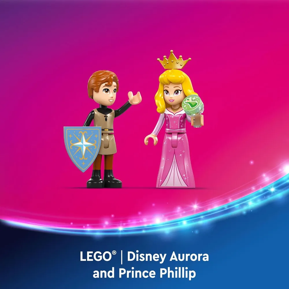 LEGO DISNEY PRINCESS MALÉFICA CON CASTILLO Y FIGURA DE AURORA