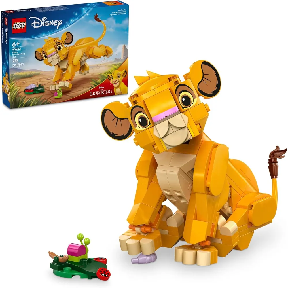 Lego Disney Simba cachorro de El Rey León, juguete coleccionable