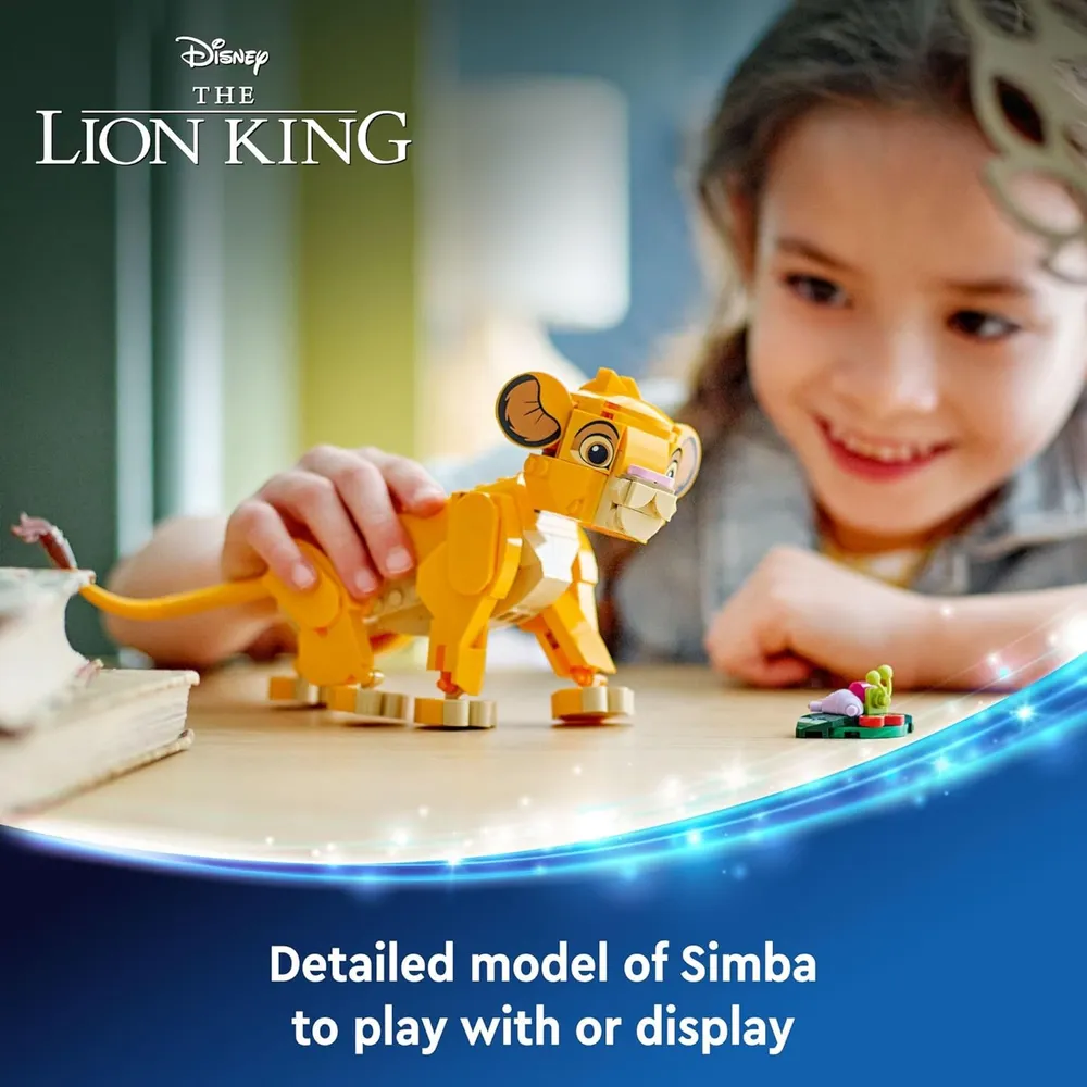Lego Disney Simba cachorro de El Rey León, juguete coleccionable