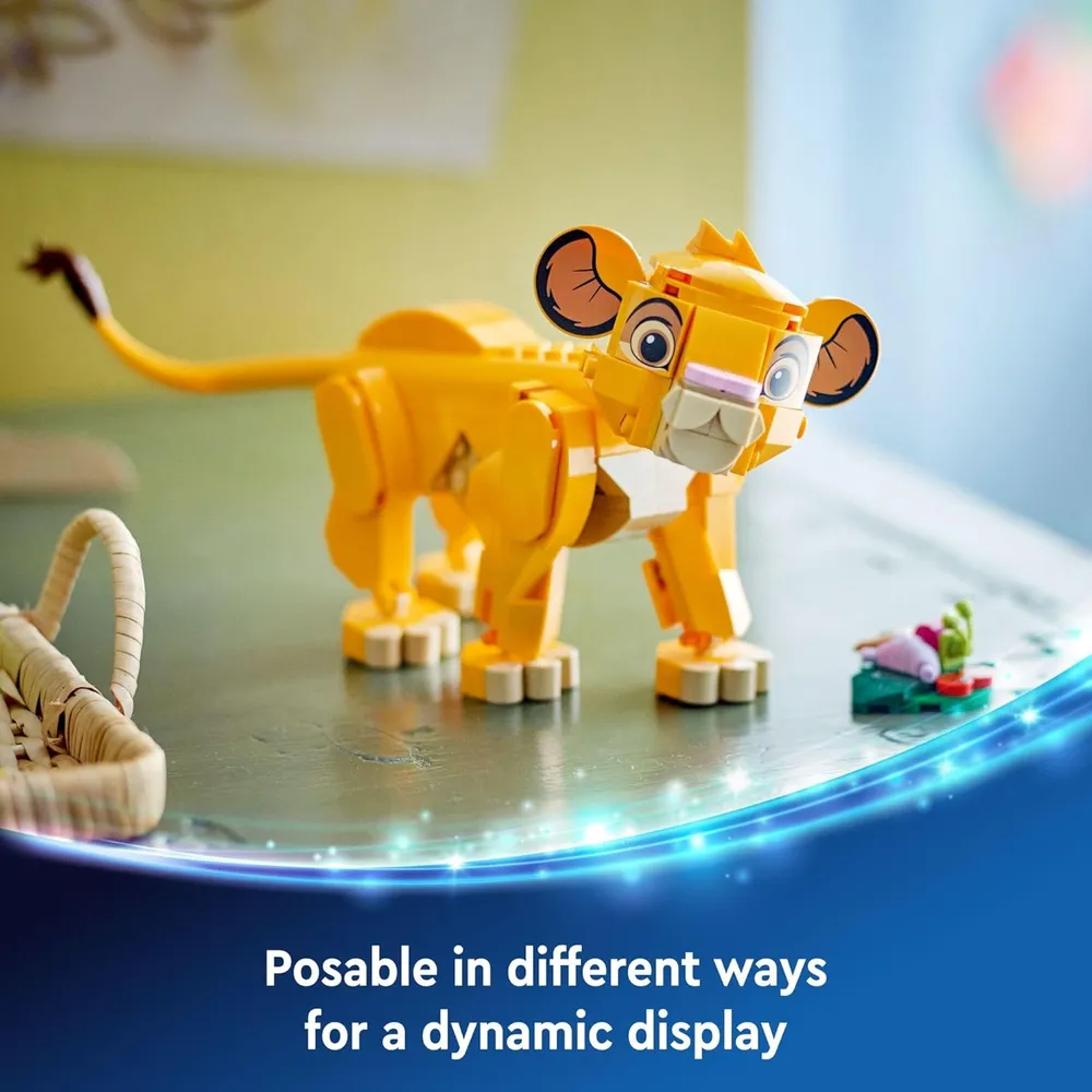 Lego Disney Simba cachorro de El Rey León, juguete coleccionable